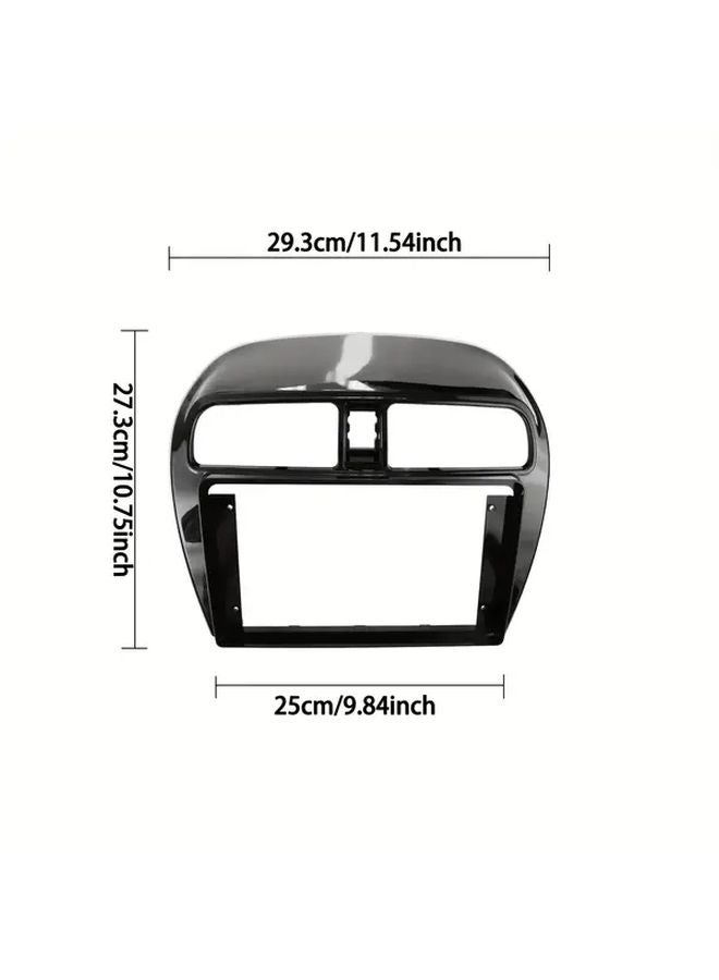 Black 9 Inch Double Din Radio Fascia for Mitsubishi Mirage Space Star Attrage GPS Dash Kit - Image 2
